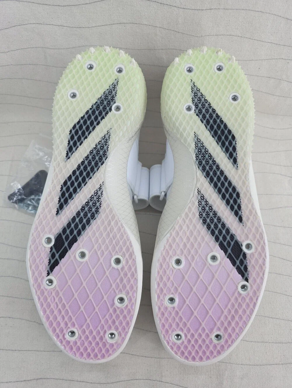 Adidas Mens Adizero Javelin White Track & Field Cleats Shoes ZID7233 Sz 13.5 NEW
